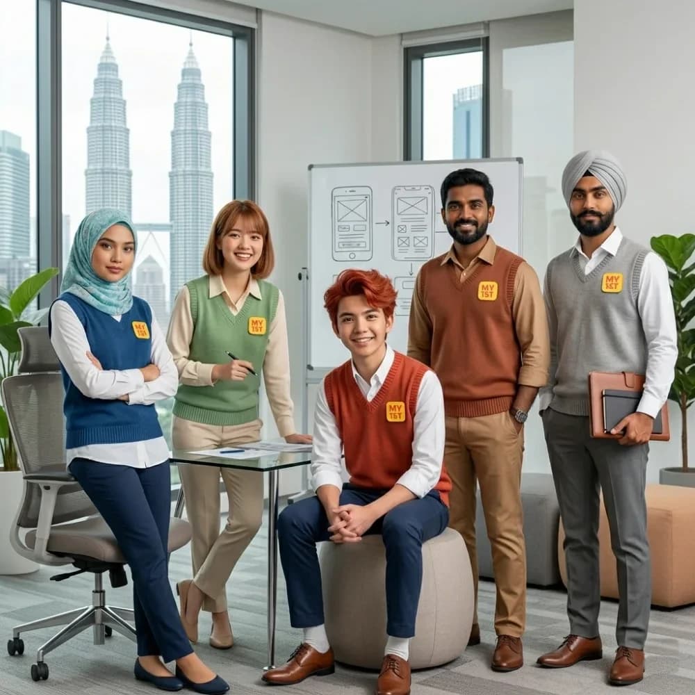 The MY1ST team in their Kuala Lumpur office